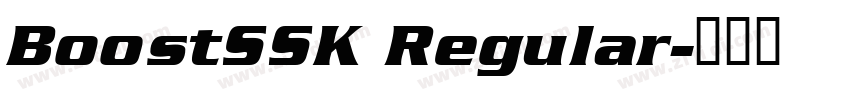 BoostSSK Regular字体转换